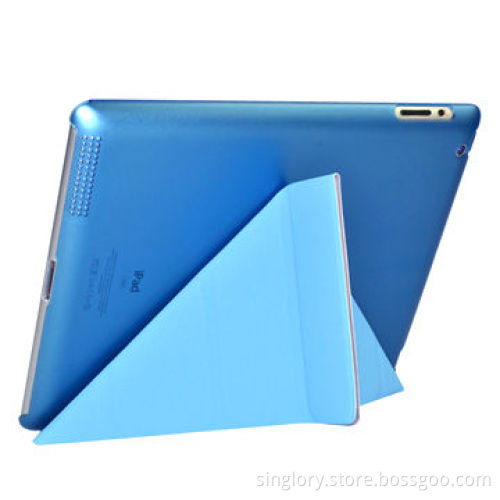 Smart Folio Cover Case for iPad 5, Made of Leather, OEM, ODM and OBM Orders Welcomed